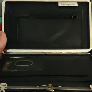 Metropolitan Black Alligator Skin Clutch